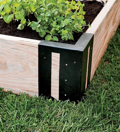 metal corner brackets for raised beds|galvanized raised bed corner brackets.